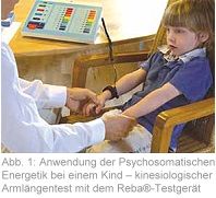 Anwendung der Psychosomatischen Energetik bei einem Kind